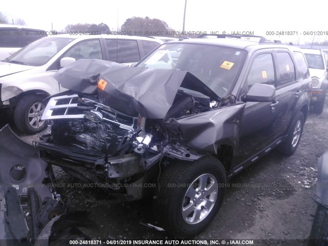 1FMCU0EG1CKB83873 - 2012 FORD ESCAPE LIMITED GRAY photo 2