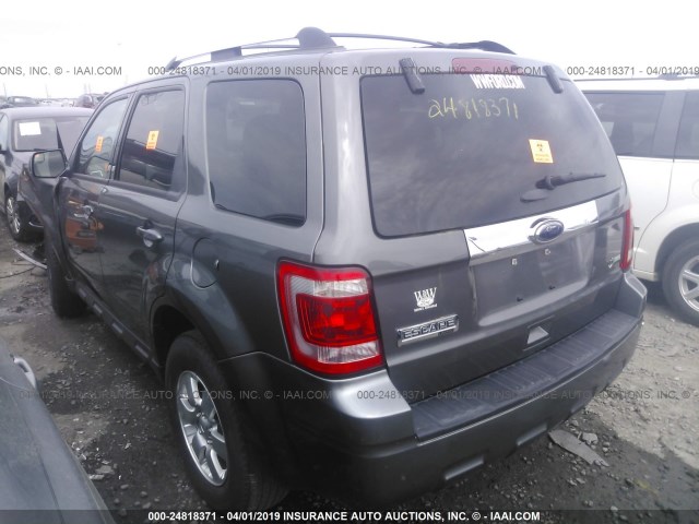 1FMCU0EG1CKB83873 - 2012 FORD ESCAPE LIMITED GRAY photo 3