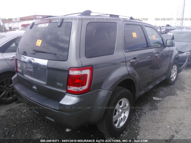 1FMCU0EG1CKB83873 - 2012 FORD ESCAPE LIMITED GRAY photo 4