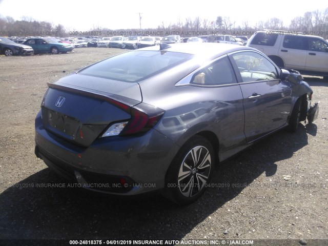 2HGFC3B7XJH350084 - 2018 HONDA CIVIC EXL GRAY photo 4