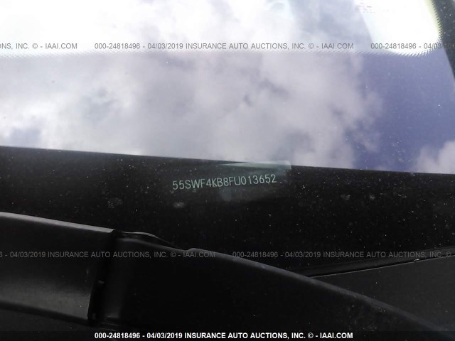 55SWF4KB8FU013652 - 2015 MERCEDES-BENZ C 300 4MATIC WHITE photo 9