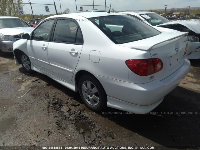 1NXBR32E48Z991888 - 2008 TOYOTA COROLLA CE/LE/S WHITE photo 3