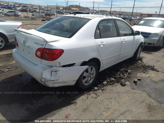 1NXBR32E48Z991888 - 2008 TOYOTA COROLLA CE/LE/S WHITE photo 4