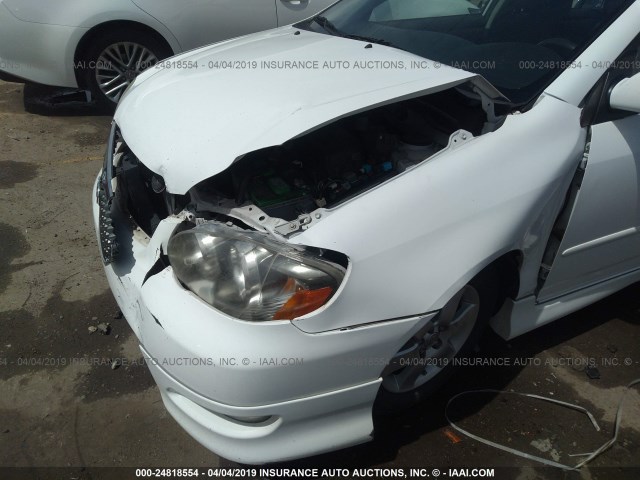 1NXBR32E48Z991888 - 2008 TOYOTA COROLLA CE/LE/S WHITE photo 6