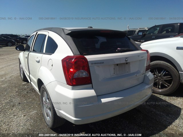 1B3HB48A49D240645 - 2009 DODGE CALIBER SXT WHITE photo 3