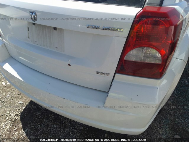 1B3HB48A49D240645 - 2009 DODGE CALIBER SXT WHITE photo 6