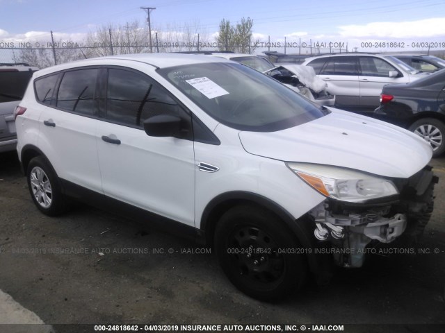 1FMCU0F72DUD10182 - 2013 FORD ESCAPE S WHITE photo 1