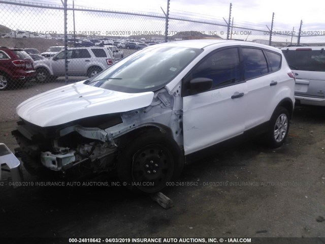 1FMCU0F72DUD10182 - 2013 FORD ESCAPE S WHITE photo 2