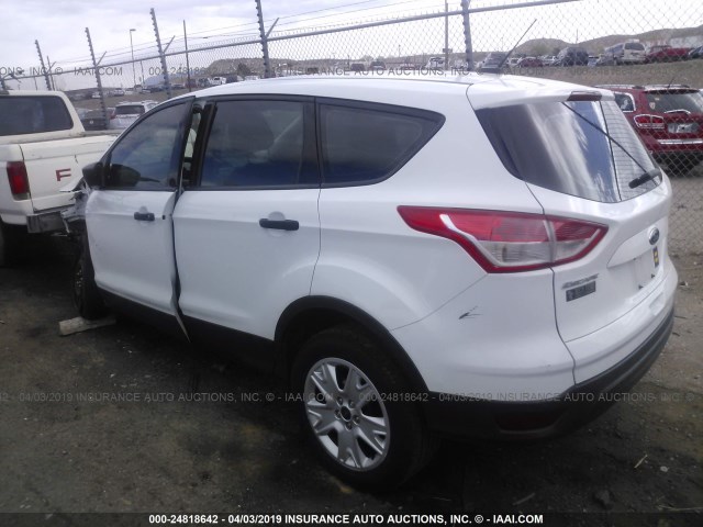 1FMCU0F72DUD10182 - 2013 FORD ESCAPE S WHITE photo 3