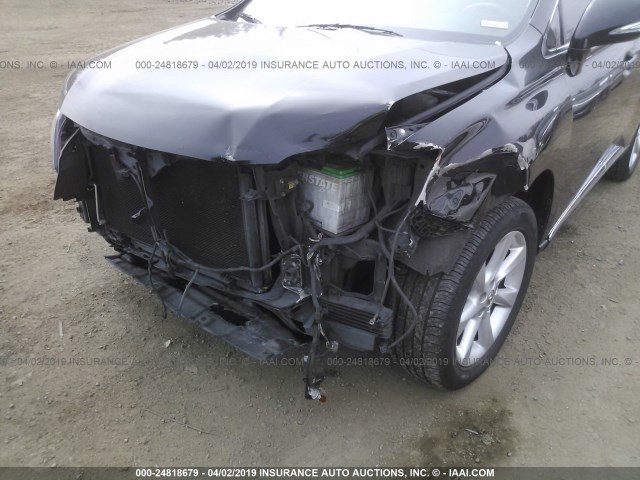 2T2BK1BA8AC004914 - 2010 LEXUS RX 350 BLACK photo 6