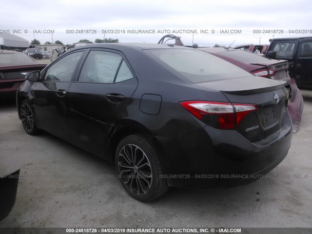 5YFBURHE0EP092015 - 2014 TOYOTA COROLLA L/LE/LE PLS/PRM/S/S PLS BLACK photo 3