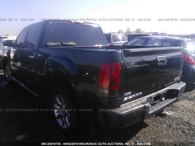 3GTEK03269G268282 - 2009 GMC SIERRA K1500 DENALI BLACK photo 3