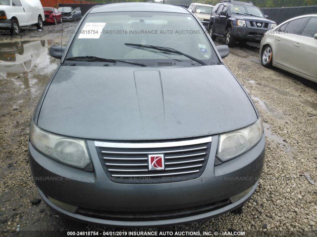 1G8AL55F06Z122913 - 2006 SATURN ION LEVEL 3 GRAY photo 6