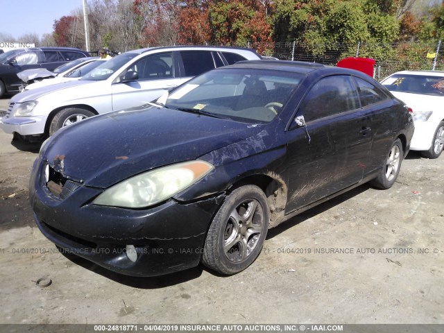 4T1CE38P04U820056 - 2004 TOYOTA CAMRY SOLARA SE/SLE შავი ფოტო 2