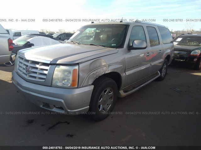 3GYFK66NX4G201815 - 2004 CADILLAC ESCALADE ESV SILVER photo 2