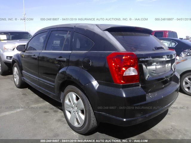 1B3HB48BX7D591646 - 2007 DODGE CALIBER SXT BLACK photo 3