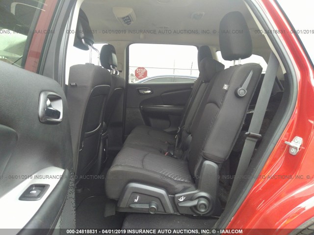 3C4PDCBG0FT610474 - 2015 DODGE JOURNEY SXT RED photo 8