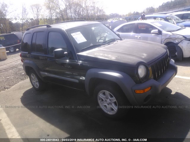 1J4GL48K03W567968 - 2003 JEEP LIBERTY SPORT/FREEDOM BLACK photo 1