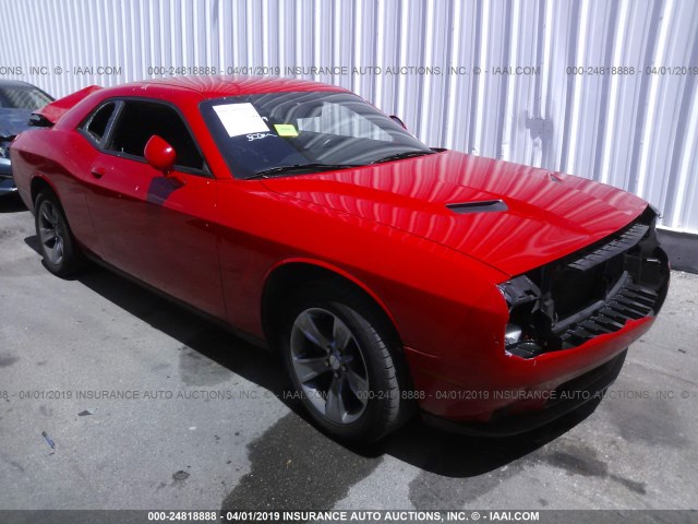 2C3CDZAG1FH718182 - 2015 DODGE CHALLENGER SXT RED photo 1