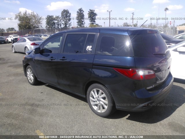 JM1CW2BL7E0176727 - 2014 MAZDA 5 SPORT BLUE photo 3