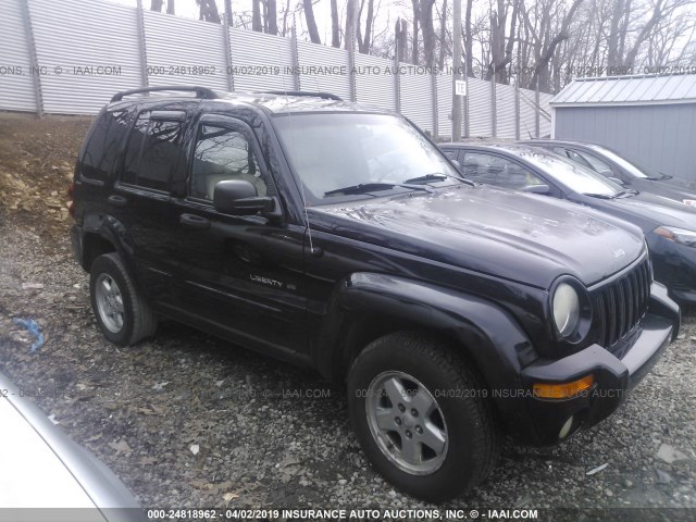 1J8GL58K92W153834 - 2002 JEEP LIBERTY LIMITED BLACK photo 1