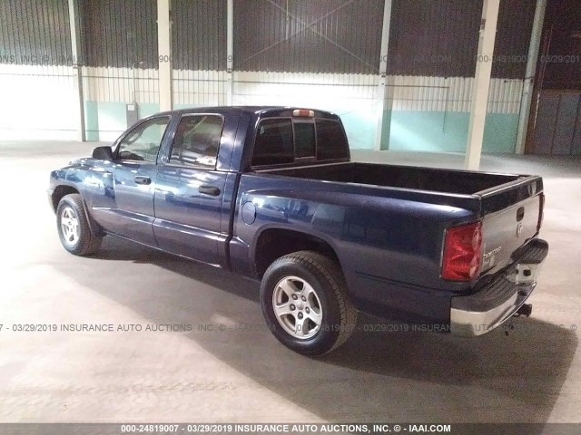 1D7HE48K85S168598 - 2005 DODGE DAKOTA QUAD SLT BLUE photo 3