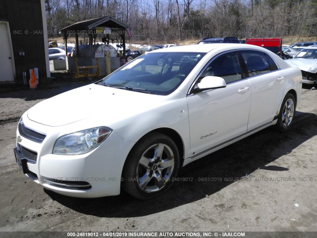 1G1ZH57B584266258 - 2008 CHEVROLET MALIBU 1LT თეთრი ფოტო 2