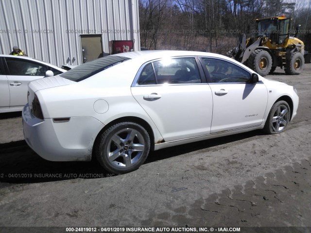 1G1ZH57B584266258 - 2008 CHEVROLET MALIBU 1LT თეთრი ფოტო 4