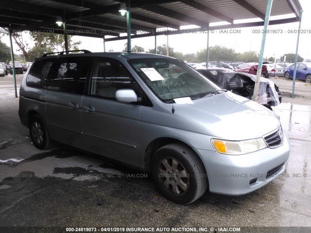 5FNRL18014B077556 - 2004 HONDA ODYSSEY EXL Light Blue photo 1