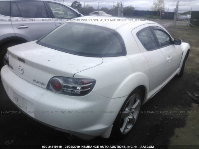 JM1FE17N750142730 - 2005 MAZDA RX8 WHITE photo 4