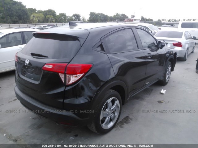 3CZRU5H50GM753229 - 2016 HONDA HR-V EX BLACK photo 4