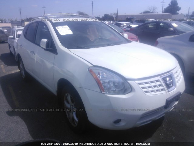 JN8AS5MT9AW007127 - 2010 NISSAN ROGUE S/SL/KROM WHITE photo 1