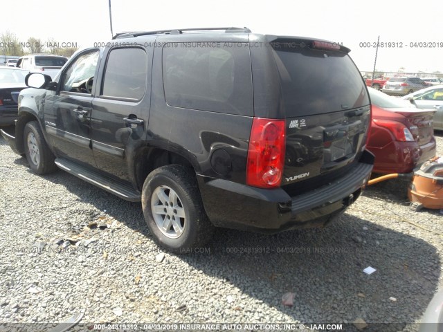 1GKFC13C18R120172 - 2008 GMC YUKON BLACK photo 3