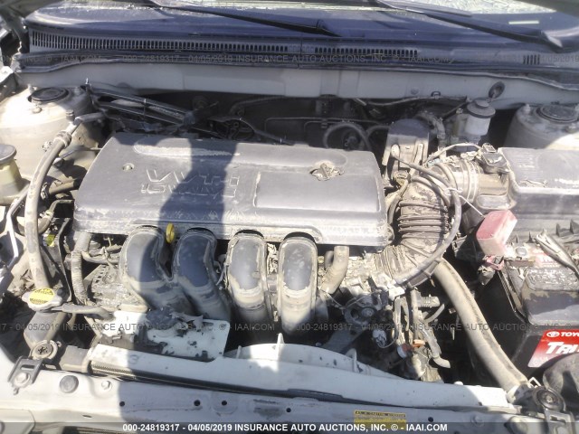 1NXBR32EX4Z262563 - 2004 TOYOTA COROLLA CE/LE/S SILVER photo 10