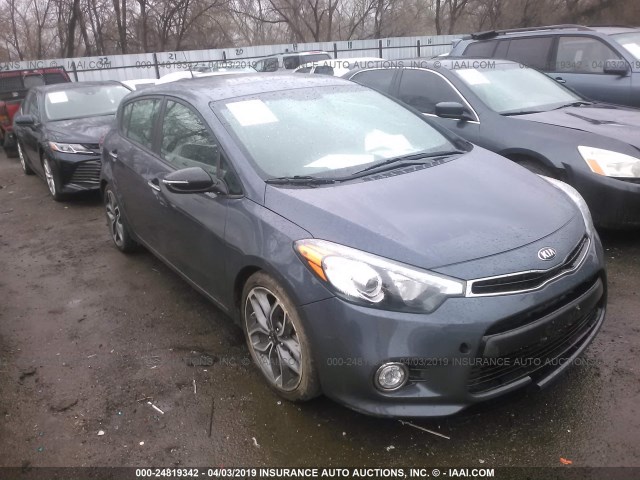 KNAFZ5A35F5359696 - 2015 KIA FORTE SX GRAY photo 1