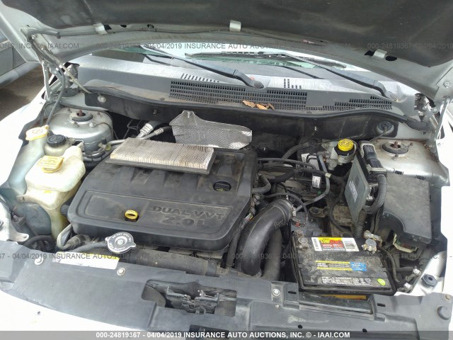 1B3HB28BX7D511282 - 2007 DODGE CALIBER SILVER photo 10