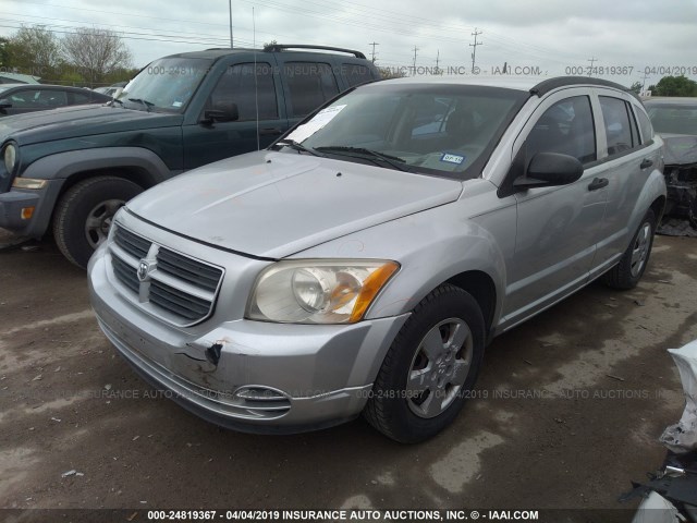 1B3HB28BX7D511282 - 2007 DODGE CALIBER SILVER photo 2