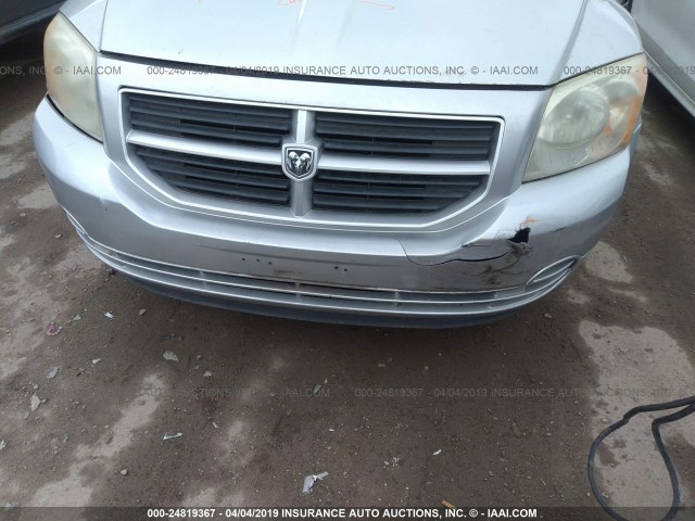 1B3HB28BX7D511282 - 2007 DODGE CALIBER SILVER photo 6