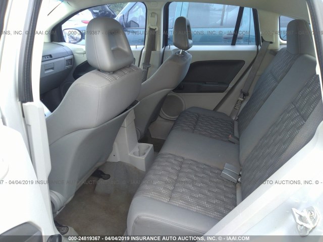 1B3HB28BX7D511282 - 2007 DODGE CALIBER SILVER photo 8