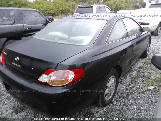 2T1CE22P82C003113 - 2002 TOYOTA CAMRY SOLARA SE BLACK photo 4