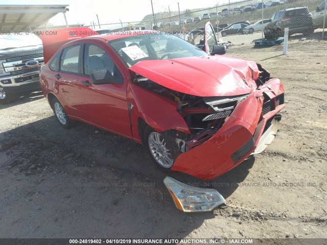 1FAHP35N48W288169 - 2008 FORD FOCUS SE/SEL/SES RED photo 1