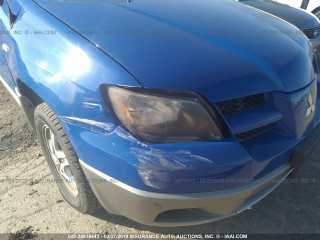 JA4LZ31GX3U109900 - 2003 MITSUBISHI OUTLANDER LS BLUE photo 6