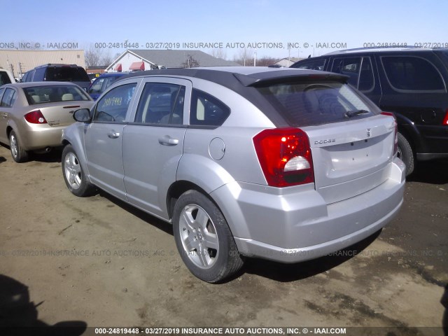 1B3HB48A29D143136 - 2009 DODGE CALIBER SXT SILVER photo 3