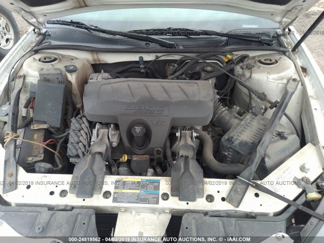 2G2WP552281131674 - 2008 PONTIAC GRAND PRIX WHITE photo 10