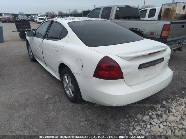 2G2WP552281131674 - 2008 PONTIAC GRAND PRIX WHITE photo 3