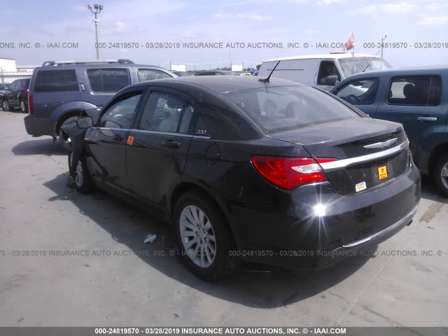 1C3CCBAB3DN704691 - 2013 CHRYSLER 200 LX BLACK photo 3