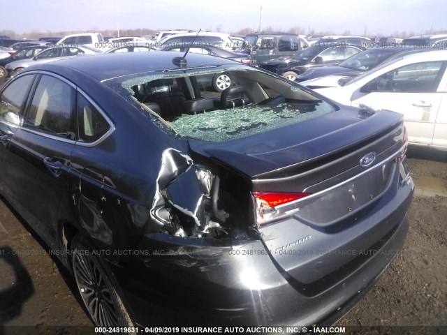 3FA6P0D94JR192464 - 2018 FORD FUSION TITANIUM/PLATINUM GRAY photo 6