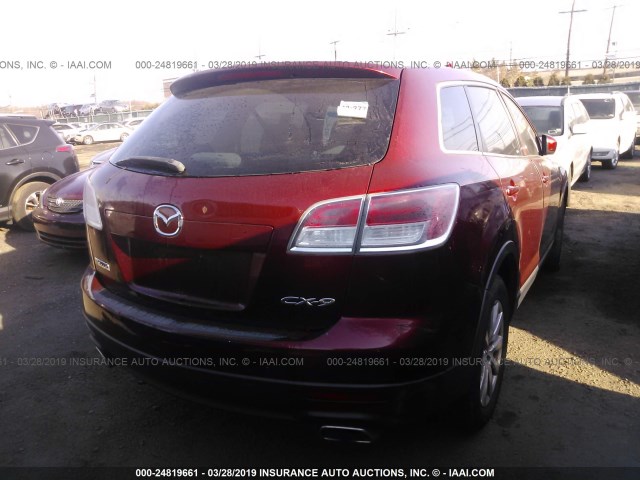 JM3TB38A080136816 - 2008 MAZDA CX-9 RED photo 4