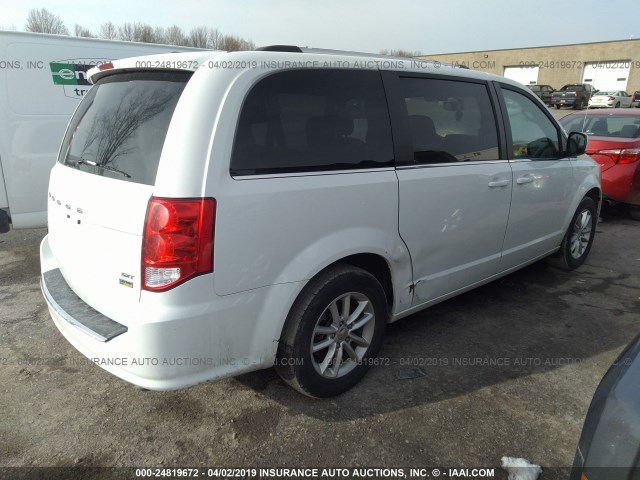 2C4RDGCG6JR249469 - 2018 DODGE GRAND CARAVAN SXT WHITE photo 4