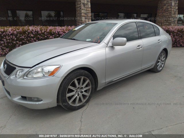 JTHBH96S765014342 - 2006 LEXUS GS GENERATION 200 300 SILVER photo 2